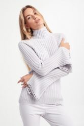 Sweter damski z golfem PATRIZIA PEPE. Swetry Patrizia Pepe, s, bez wzorów, bez ramiączek. W wyprzedaży za 724.42 zł.