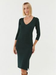Bruuns Bazaar Sukienka dzianinowa Anemones Debbi BBW3520 Zielony Slim Fit. Zielone sukienki Bruuns Bazaar, s, bez wzorów, z dzianiny, bez kołnierzyka, bez ramiączek. Za 319.99 zł.