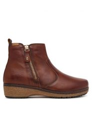 Pikolinos Botki Granada W0W-8988 Brązowy. Brązowe botki Pikolinos, bez wzorów, ze skóry, bez obcasa, na słupku, bez zapięcia. Za 759.99 zł.