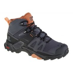 Buty Salomon X Ultra 4 Mid Gtx 412956 szare. Szare buty trekkingowe z gore-texu, bez zapięcia. Za 1,007.23 zł.