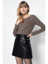 Perfect Cashmere Kaszmirowy sweter "Oprah" w kolorze szarobrązowym rozmiar: M. Brązowe swetry Perfect Cashmere, m, bez wzorów, z kaszmiru, bez ramiączek. Za 333.81 zł.