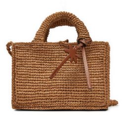 Torebka Manebi. Brązowe torebki klasyczne Manebi, bez wzorów, bez dodatków. Za 749.99 zł.