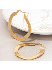 MENTHE À L'O Pozłacane kolczyki-kreole rozmiar: onesize. Żółte kolczyki MENTHE À L'O, pozłacane. Za 113.63 zł.