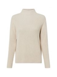 Marie Lund Sweter Kobiety Bawełna biały, XXL. Białe swetry Marie Lund, uniwersalny, bez wzorów, z bawełny, klasyczne, bez ramiączek. Za 299.95 zł.