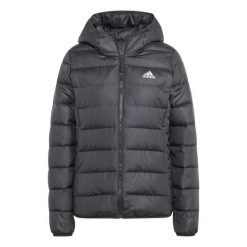 Kurtka Kobieta Adidas Essentials czarny. Brązowe kurtki adidas, bez wzorów, sportowe, bez kaptura. W wyprzedaży za 426.55 zł.