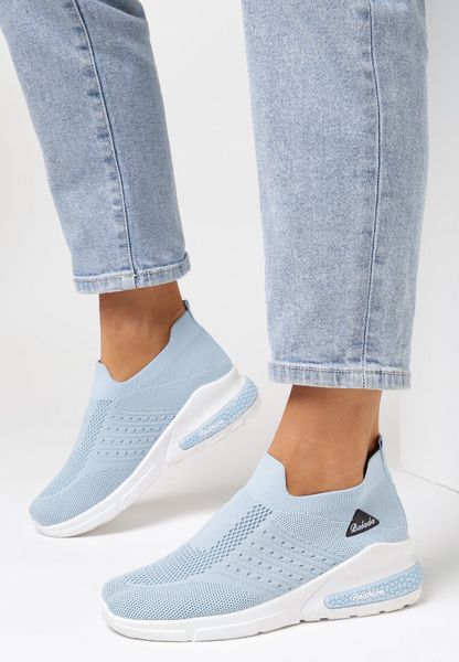 Jasnoniebieskie Buty Sportowe Artista. Niebieskie buty sportowe lifestyle Born2be, z aplikacjami, sportowe, bez zapięcia. Za 24.99 zł.