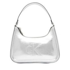 Torebka Calvin Klein. Szare torebki klasyczne Calvin Klein, bez wzorów, klasyczne, bez dodatków. Za 409.99 zł.