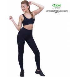 Legginsy Sportowe Damskie Happy Dance 2146ATC Czarny. Czarne legginsy happy dance, bez wzorów, z poliamidu. Za 431.00 zł.