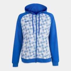 Bluza do piłki nożnej damska Joma Supernova III rozpinana. Białe bluzy Joma, s, z aplikacjami, z poliesteru, bez ramiączek. Za 127.50 zł.