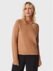 Boss Sweter Febisan 50478315 Brązowy Regular Fit. Brązowe swetry Boss, m, bez wzorów, z wełny, bez ramiączek. Za 419.99 zł.
