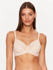 Chantelle Biustonosz z fiszbiną Day To Ni C15F10 Beżowy. Brązowe biustonosze Chantelle, bez wzorów, z syntetyku. Za 419.99 zł.