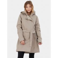 Płaszcz Przeciwdeszczowy Damski Fundango Charlotte. Brązowe kurtki przeciwdeszczowe FUNDANGO, xs, bez wzorów, bez kaptura. Za 519.90 zł.