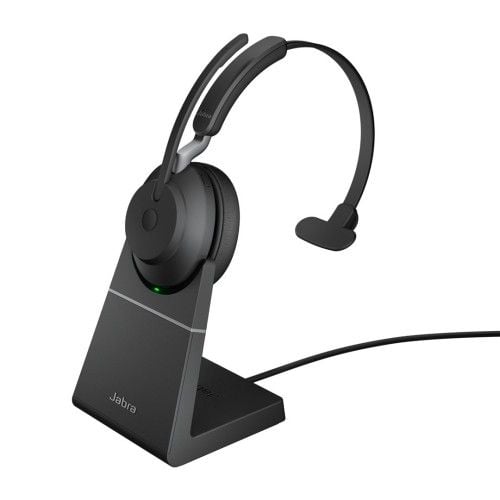 Słuchawki nauszne bezprzewodowe Jabra Evolve2 65 UC Mono Link380c, black. Czarne słuchawki nauszne JABRA. Za 608.99 zł.