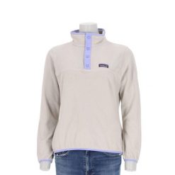 Second life - Bluza polarowa damska Patagonia Snap-T - Jak nowy. Brązowe bluzy bez kaptura Patagonia, l, bez wzorów, z materiału, bez kaptura, trekkingowe. Za 255.56 zł.