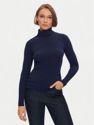 Kontatto Golf 3M0117 Granatowy Slim Fit. Niebieskie swetry Kontatto, m, bez wzorów, z syntetyku, bez ramiączek. Za 179.99 zł.