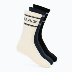 Skarpety EA7 Emporio Armani Train Socks Sponge 3. Białe skarpetki EA7 Emporio Armani, bez wzorów, z bawełny. Za 149.99 zł.