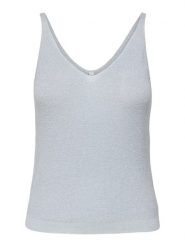 ONLY Top w kolorze błękitnym rozmiar: L. Niebieskie topy ONLY, l, bez wzorów, bez kołnierzyka, bez ramiączek. Za 69.91 zł.