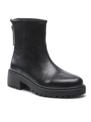 Jenny Fairy Botki WFA1954-1 Czarny. Czarne botki Jenny Fairy, bez wzorów, ze skóry, bez obcasa, na płaskiej podeszwie, bez zapięcia. Za 169.99 zł.