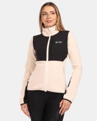 Damska bluza polarowa Kilpi KAJAANI-W. Brązowe bluzy z kapturem Kilpi, bez wzorów, z materiału, bez kaptura, trekkingowe. Za 318.77 zł.