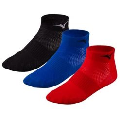Skarpety do biegania dla dorosłych Mizuno Training Mid 3P. Czarne skarpetki Mizuno, bez wzorów. Za 49.99 zł.