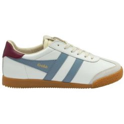 Damskie skórzane buty sportowe Gola Elan. Białe buty treningowe Gola, bez wzorów, z materiału, bez zapięcia. Za 366.00 zł.