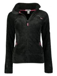 Geographical Norway Kurtka polarowa "Upaline" w kolorze czarnym rozmiar: XXL. Czarne kurtki Geographical Norway, xxl, bez wzorów, z polaru, bez kaptura. Za 82.64 zł.