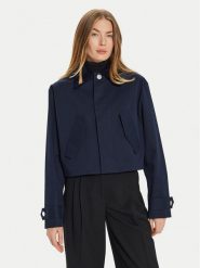 AMI PARIS Kurtka przejściowa FJK069.CO0081 Granatowy Regular Fit. Niebieskie kurtki AMI PARIS, s, bez wzorów, z bawełny, bez kaptura. Za 2,099.00 zł.