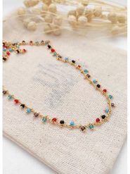 Atelier MIU Pozłacany naszyjnik - dł. 42 cm rozmiar: onesize. Żółte naszyjniki atelier MIU, z materiału, pozłacane. Za 52.30 zł.