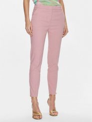 Pinko Spodnie materiałowe Bello 100155 A0IM Różowy Slim Fit. Czerwone spodnie materiałowe Pinko, bez wzorów, ze lnu. Za 429.99 zł.