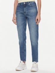Calvin Klein Jeans Jeansy J20J222151 Niebieski Mom Fit. Niebieskie jeansy Calvin Klein Jeans, bez wzorów, z bawełny. Za 569.99 zł.