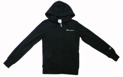 Bluza damska Champion Full Zip Hoodie Sweatshirt 118099. Czarne bluzy Champion, s, z aplikacjami, z bawełny, sportowe, bez ramiączek, bez kaptura. Za 216.99 zł.