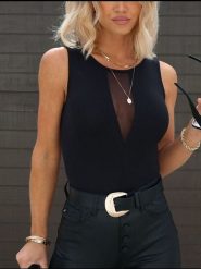 Milan Kiss Top w kolorze czarnym rozmiar: M. Czarne topy Milan Kiss, m, bez wzorów, bez kołnierzyka, bez ramiączek. Za 113.99 zł.