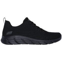 Buty sportowe damskie Skechers Bobs Bflex Lo gracef. Czarne buty treningowe Skechers, bez wzorów, z materiału, bez zapięcia. Za 290.00 zł.