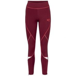 Damskie legginsy Kari Traa Louise 2.0. Czerwone legginsy Kari Traa, bez wzorów, sportowe. W wyprzedaży za 333.30 zł.