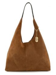 Anna Morellini Skórzany shopper bag "Darizita" w kolorze jasnobrązowym - 45 x 58 x 5 cm rozmiar: onesize. Brązowe shopper bag Anna Morellini, bez wzorów, z materiału, na ramię, bez dodatków. Za 260.99 zł.