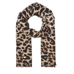 Szalik Guess. Brązowe szaliki i kominy Guess, z aplikacjami. Za 194.99 zł.