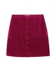 TATUUM Spódnica sztruksowa w kolorze jagodowym rozmiar: 44. Czerwone spódnice Tatuum, na co dzień, bez wzorów, z bawełny, midi, proste. Za 67.45 zł.