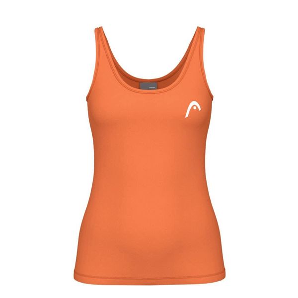 Damski tank top Head Spirit II. Brązowe topy Head, bez wzorów, sportowe, bez kołnierzyka, bez ramiączek. W wyprzedaży za 189.00 zł.
