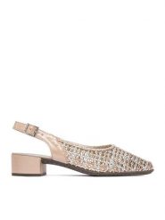 Rieker Czółenka CEO-47078-90 Złoty. Żółte czółenka Rieker, bez wzorów, ze skóry, bez obcasa, bez zapięcia. Za 319.99 zł.