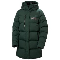 Parka damska z kapturem Helly Hansen Adore. Czarne płaszcze Helly Hansen, bez wzorów, z puchu, eleganckie, z kapturem. Za 1,212.85 zł.
