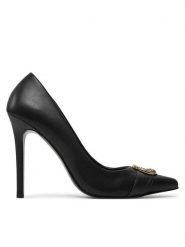 Just Cavalli Szpilki 77RA3S03 Czarny. Czarne szpilki Just Cavalli, bez wzorów, ze skóry, bez obcasa, na szpilce, bez zapięcia. Za 1,059.00 zł.