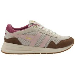 Damskie zamszowe buty sportowe Gola Delta. Białe buty treningowe Gola, bez wzorów, z zamszu, bez zapięcia. Za 432.50 zł.