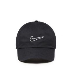 Czapka z daszkiem Nike Club Cap. Czarne czapki z daszkiem Nike, bez wzorów, z bawełny. Za 110.99 zł.