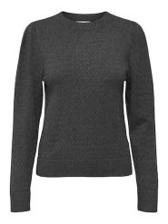 ONLY Sweter w kolorze szarym rozmiar: M. Szare swetry ONLY, m, bez wzorów, ze splotem, bez ramiączek. Za 79.21 zł.