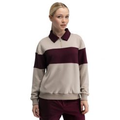 Damska bluza golfowa Siroko Eagle-W Sand. Brązowe bluzy SIROKO, xl, bez wzorów, z materiału, klasyczne, bez ramiączek, bez kaptura. Za 253.00 zł.