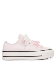 Converse Trampki Chuck Taylor All Star Peached Canvas​ A18916C Różowy. Czerwone trampki Converse, bez wzorów, z materiału, retro, bez zapięcia. Za 419.99 zł.