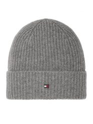 Tommy Hilfiger Czapka Th Flag AM0AM14535 Szary. Szare czapki zimowe Tommy Hilfiger, bez wzorów, z kaszmiru. Za 369.99 zł.