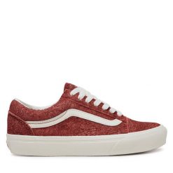 Tenisówki Vans. Pomarańczowe trampki Vans, bez wzorów, bez zapięcia, vans old skool. Za 259.99 zł.