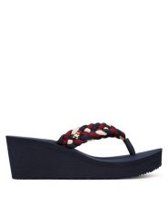 Tommy Hilfiger Japonki Th Wedge Braided Summer Sandal FW0FW09198 Kolorowy. Japonki Tommy Hilfiger, bez wzorów, z materiału. Za 249.99 zł.