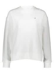 Calvin Klein Bluza w kolorze białym rozmiar: XS. Białe bluzy Calvin Klein, xs, bez wzorów, z bawełny, bez kaptura. Za 239.99 zł.